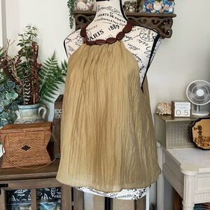 Beaded Neck Halter top